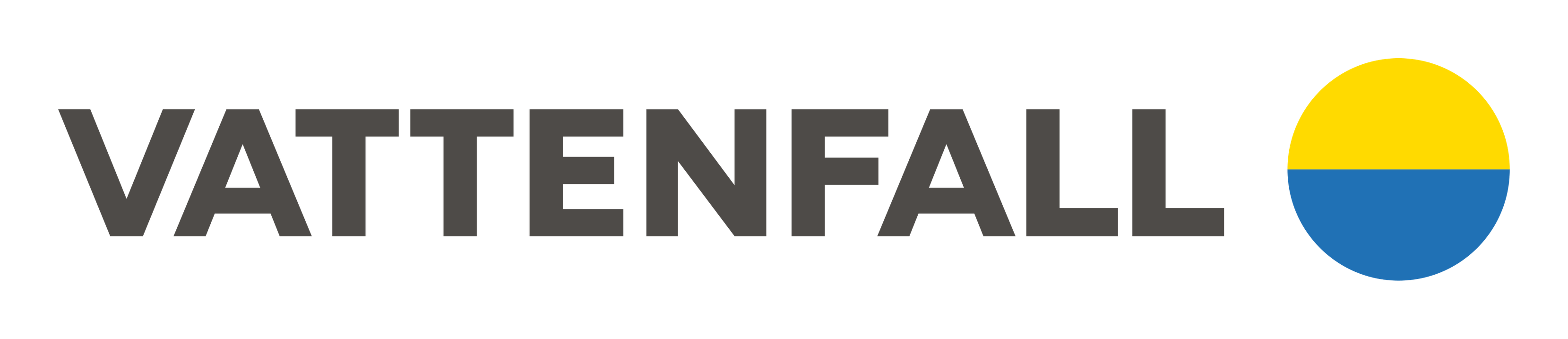 Vattenfall logo on a transparent background