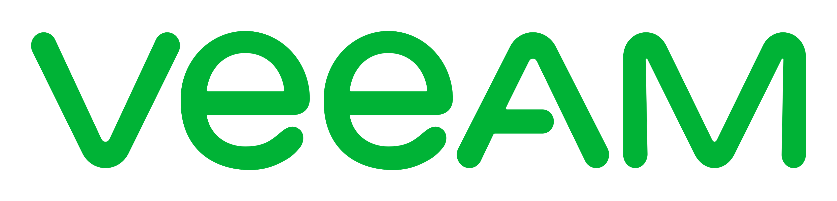 Veeam logo on a transparent background