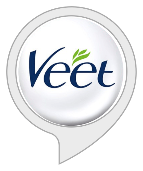 Veet logo, white icon version, on a transparent background