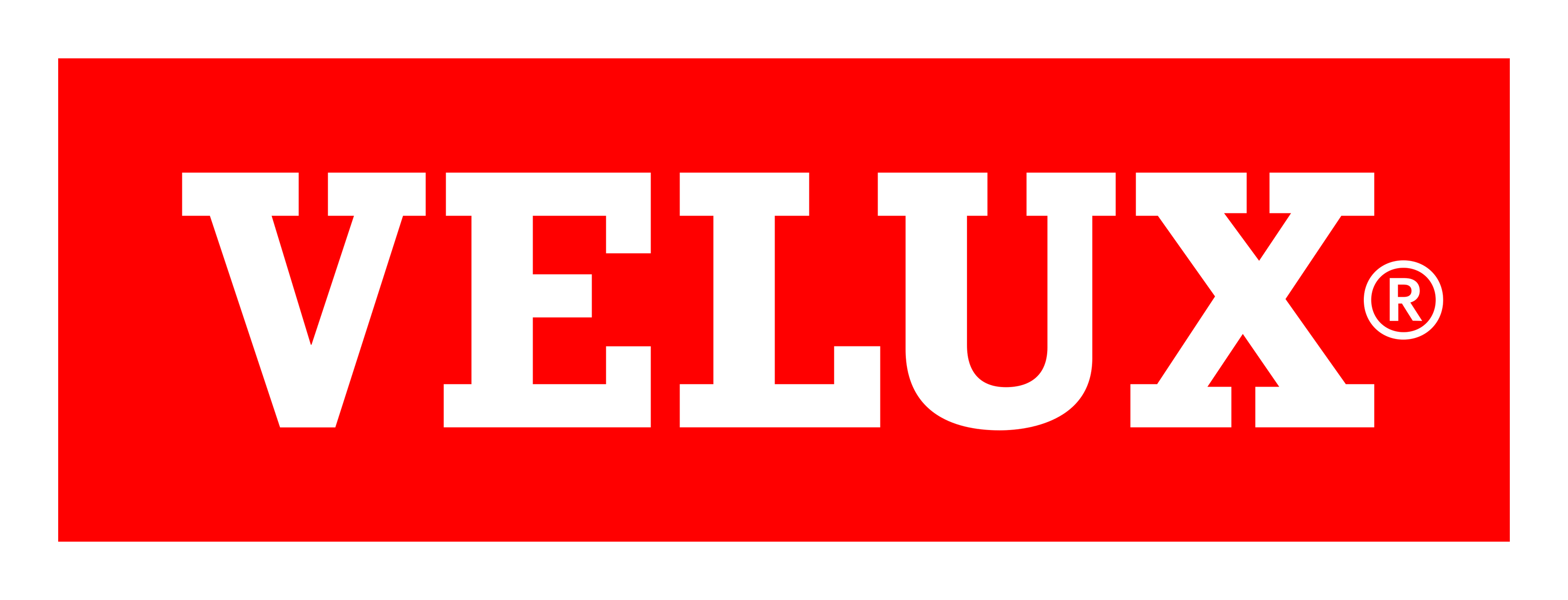 Velux logo on a transparent background