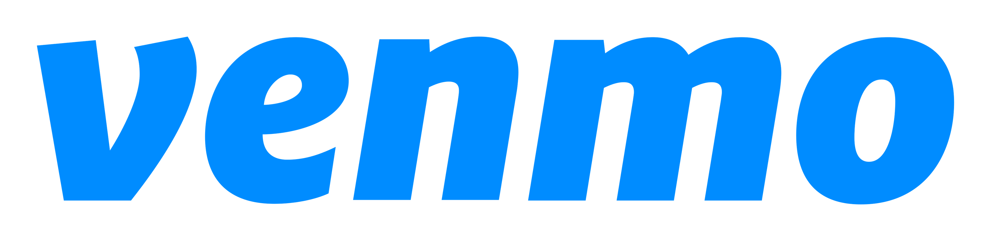 Venmo logo on a transparent background