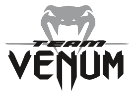 Venum logo, black version, on a transparent background