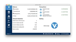 Vericoin logo, horizontal version, on a transparent background