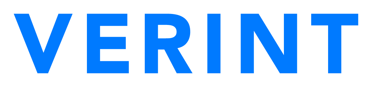 Verint logo on a transparent background