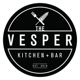 Vesper logo, black icon version, on a transparent background