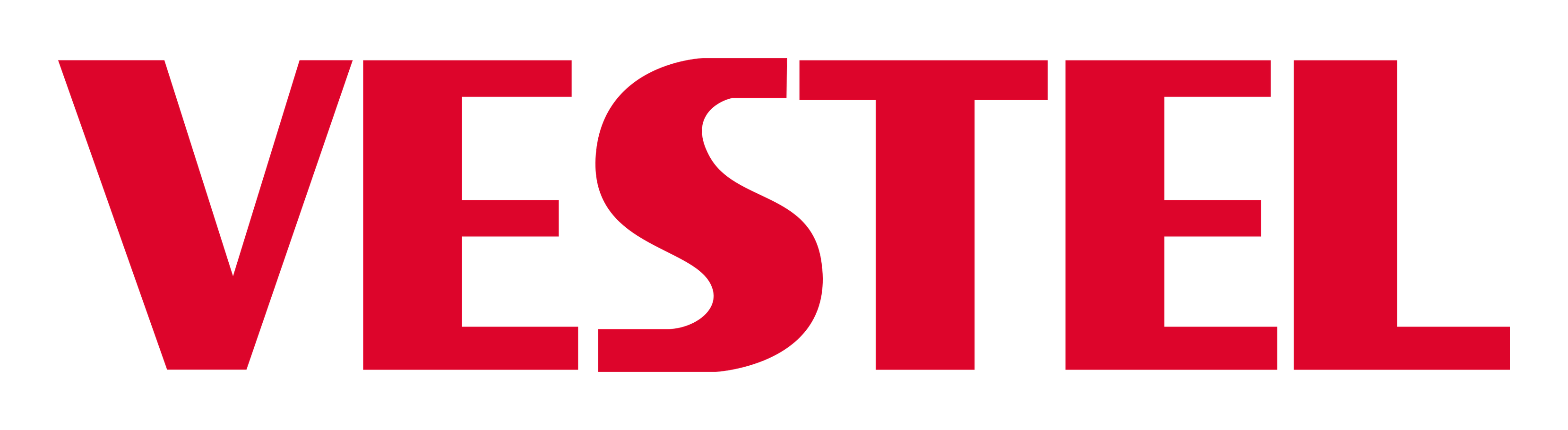 Vestel logo on a transparent background
