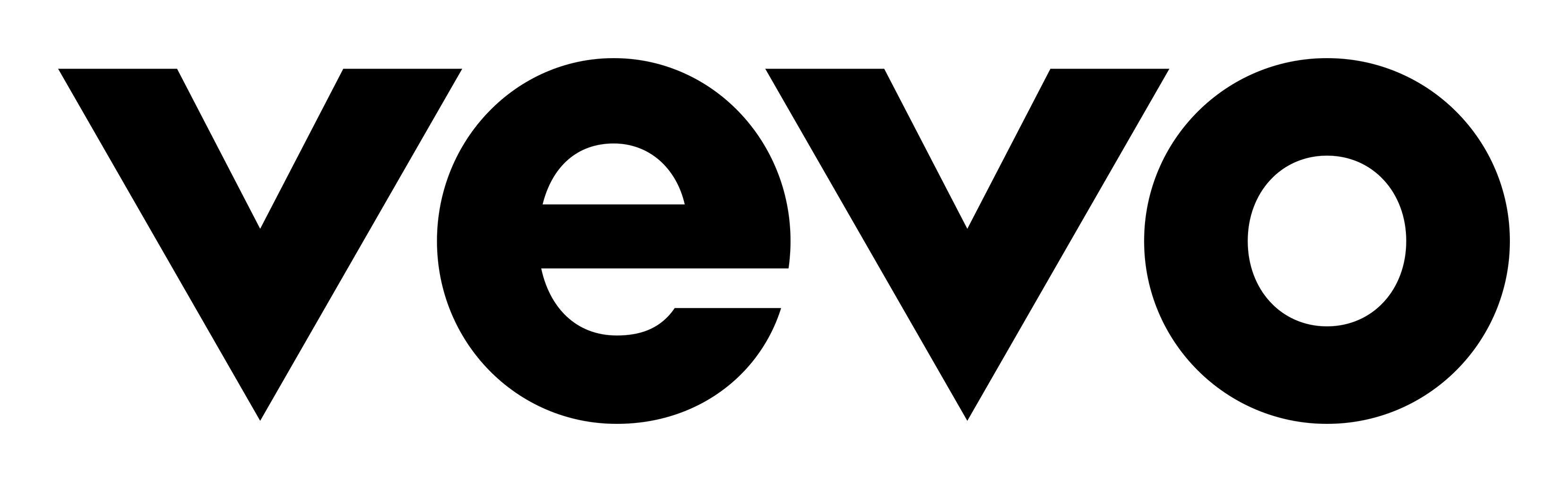 Vevo logo on a transparent background