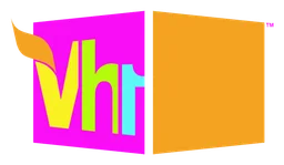 Vh1 logo, horizontal version, on a transparent background