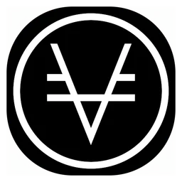 Viacoin logo, black icon version, on a transparent background