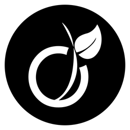 Viadeo logo, black icon version, on a transparent background