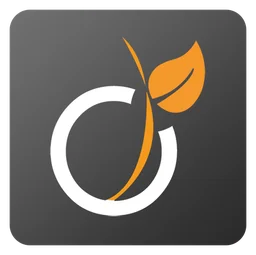 Viadeo logo, monochrome icon version, on a transparent background
