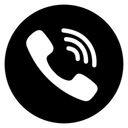 Viber logo, black icon version, on a transparent background