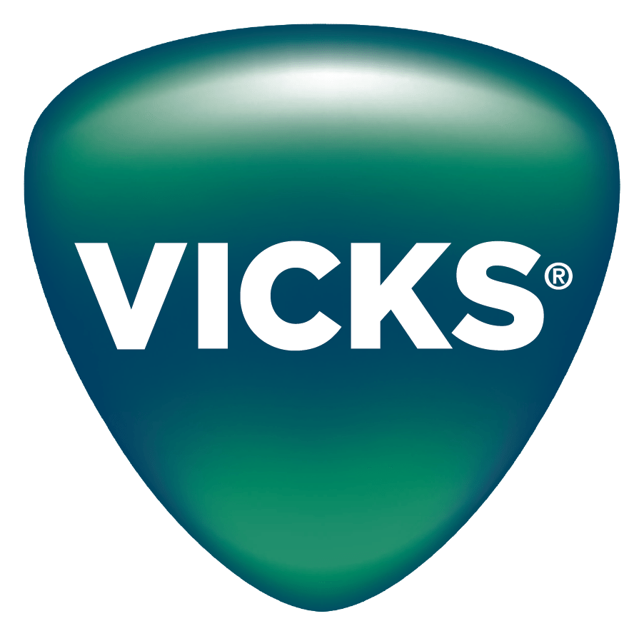 Vicks logo on a transparent background