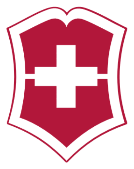 Victorinox logo, horizontal version, on a transparent background