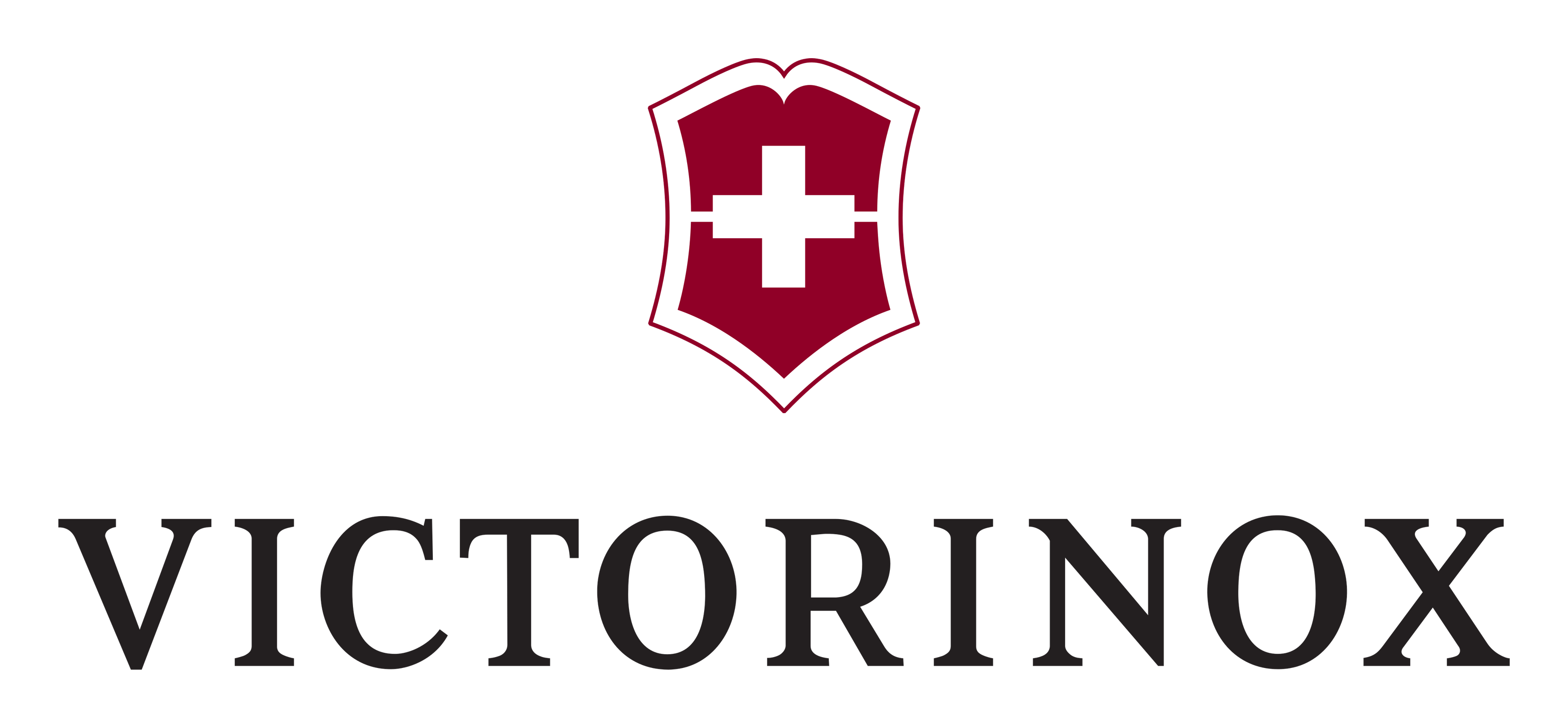 Victorinox logo on a transparent background