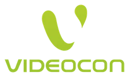 Videocon logo, horizontal version, on a transparent background