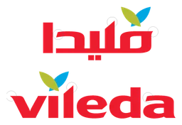 Vileda logo, horizontal version, on a transparent background
