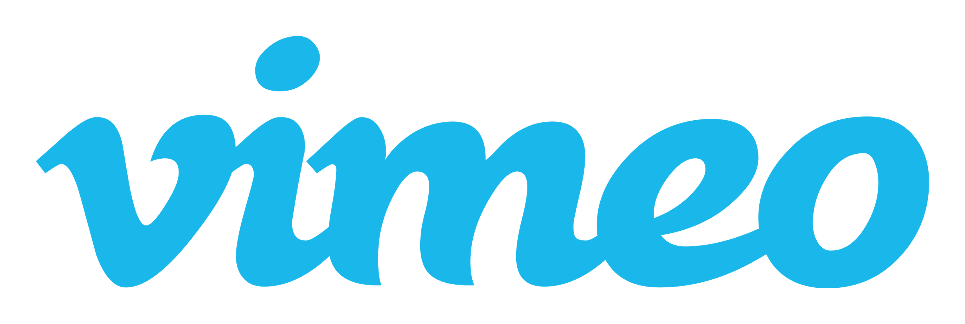 Vimeo logo on a transparent background