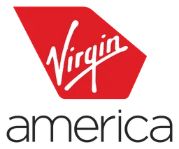 Virgin America logo, icon version, on a transparent background