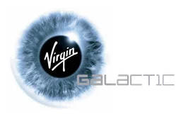 Virgin Galactic logo, horizontal version, on a transparent background