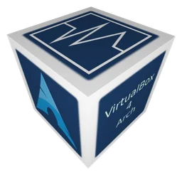 Virtualbox logo, icon version, on a transparent background