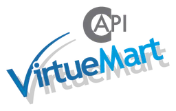 Virtuemart logo, horizontal version, on a transparent background