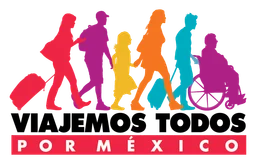 Visitmexico logo, horizontal version, on a transparent background