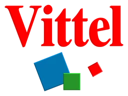 Vittel logo, horizontal version, on a transparent background