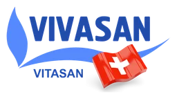 Vivasan logo, horizontal version, on a transparent background