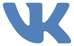 VK logo, horizontal version, on a transparent background