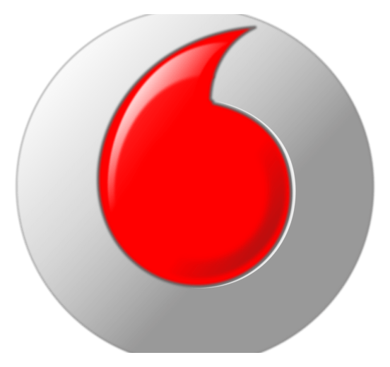 Vodacom logo on a transparent background