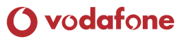 Vodafone logo, wordmark version, on a transparent background
