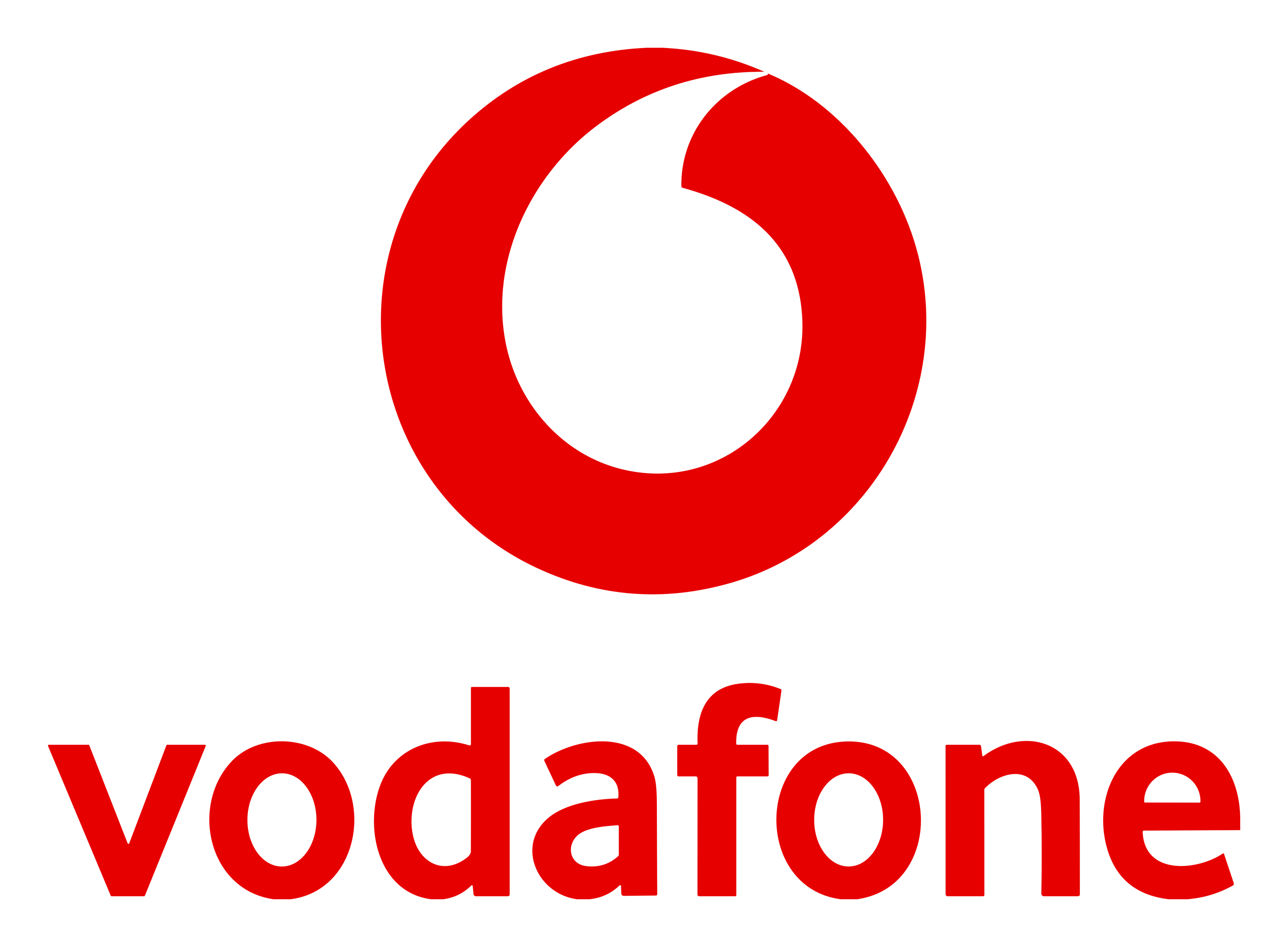 Vodafone logo on a transparent background