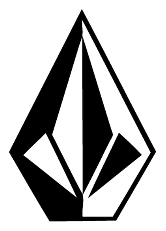 Volcom logo, black version, on a transparent background