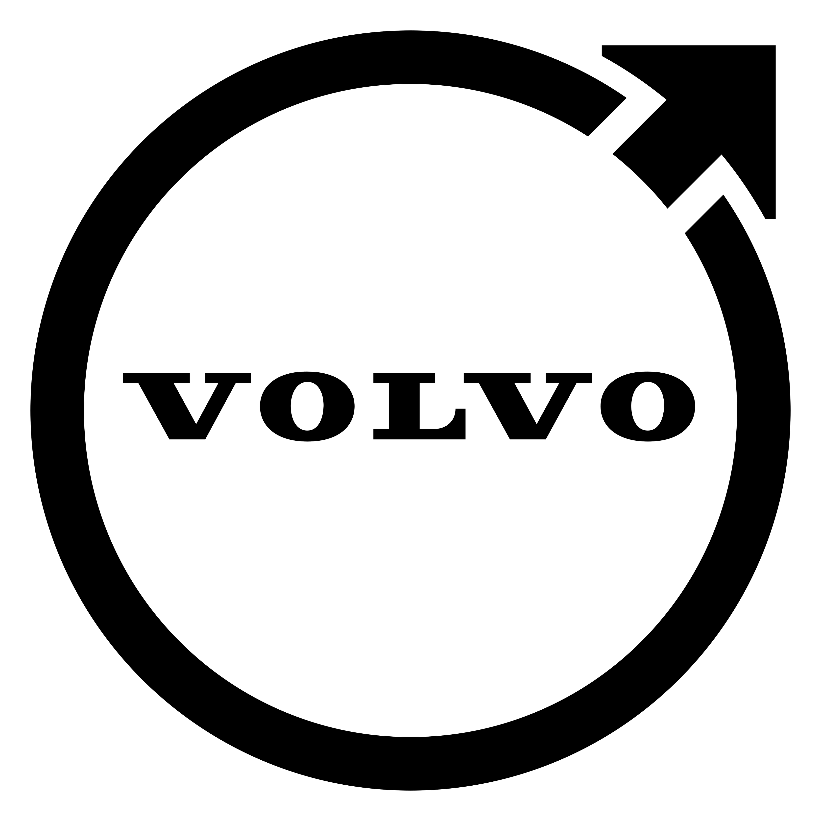 Volvo logo on a transparent background