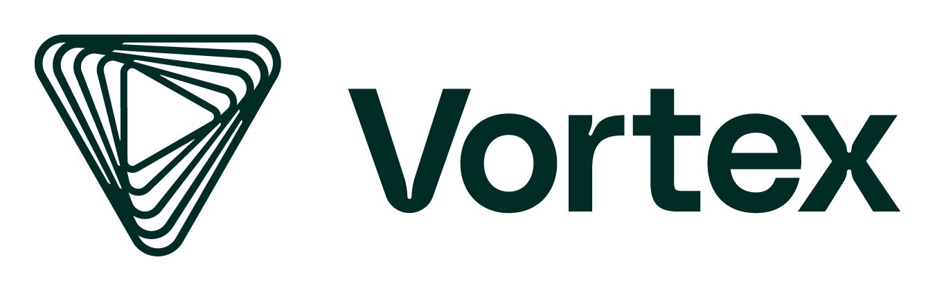 Vortex logo on a transparent background