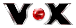Logo Vox, version logotype monochrome, sur fond transparent