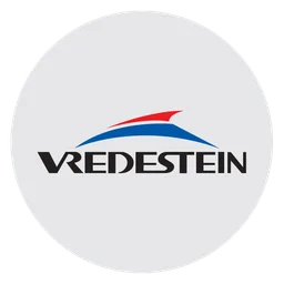 Vredestein logo, white icon version, on a transparent background