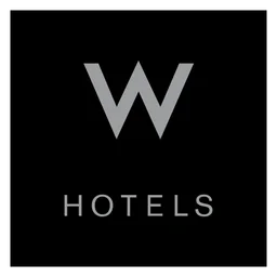 W Hotels logo, black icon version, on a transparent background
