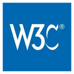 Logo de W3c, versión icono, sobre fondo transparente