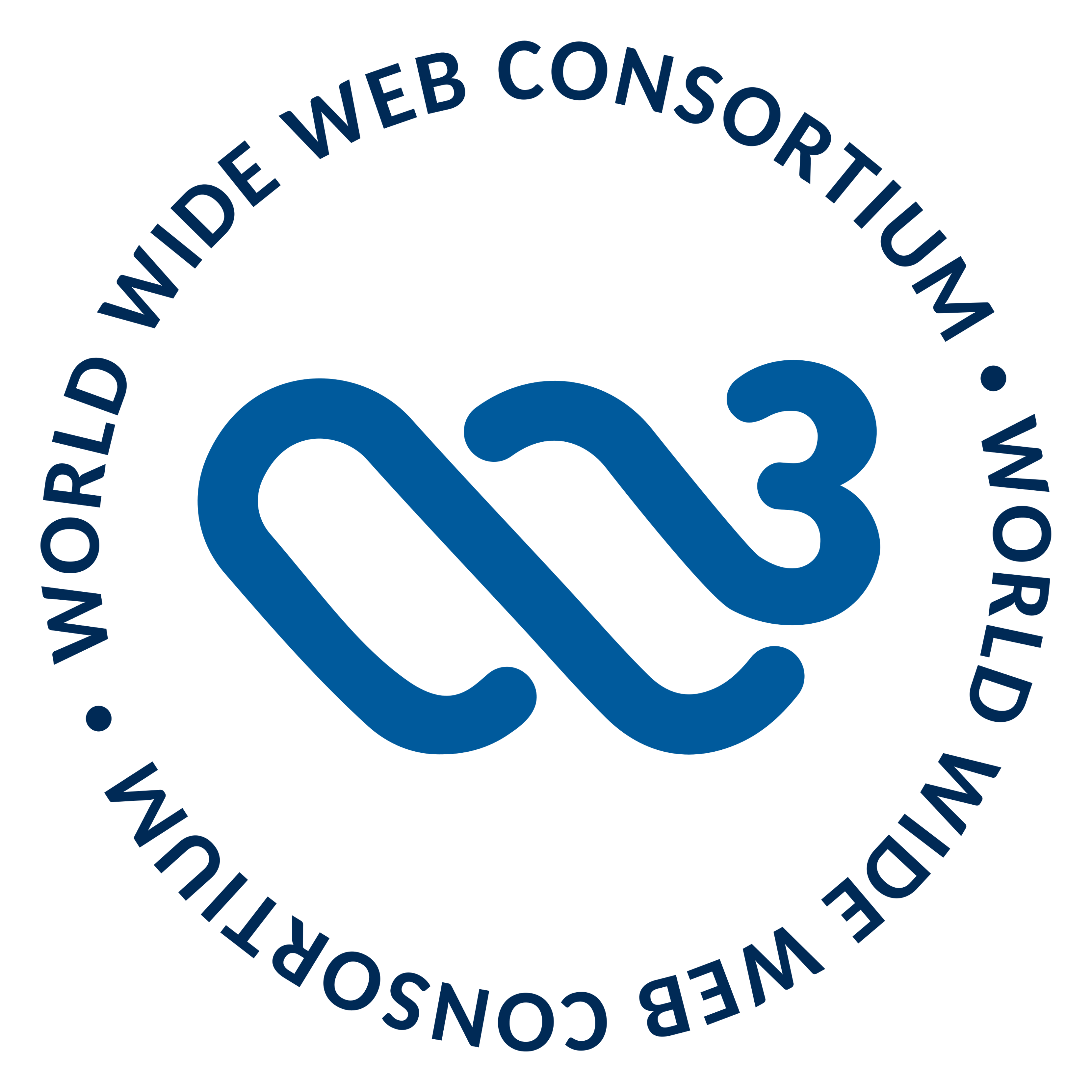 Logo de W3c sobre fondo transparente