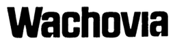 Wachovia Corp Logo, Variante Wortmarke schwarz, auf transparentem Hintergrund