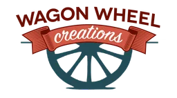 Wagon Wheels logo, horizontal version, on a transparent background