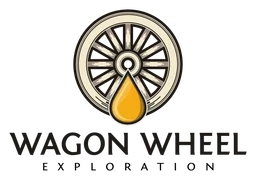Wagon Wheels logo, monochrome version, on a transparent background