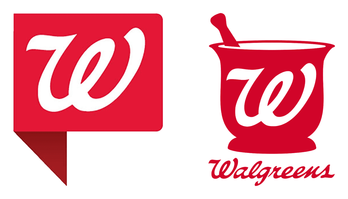 Walgreens logo on a transparent background