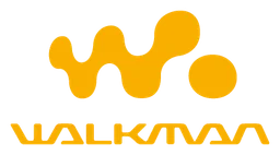 Walkman logo, horizontal version, on a transparent background