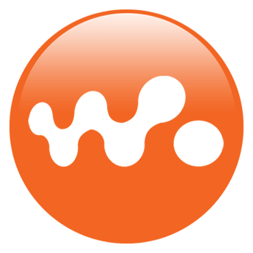 Walkman logo on a transparent background