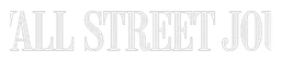 Wall Street Journal logo, white wordmark version, on a transparent background