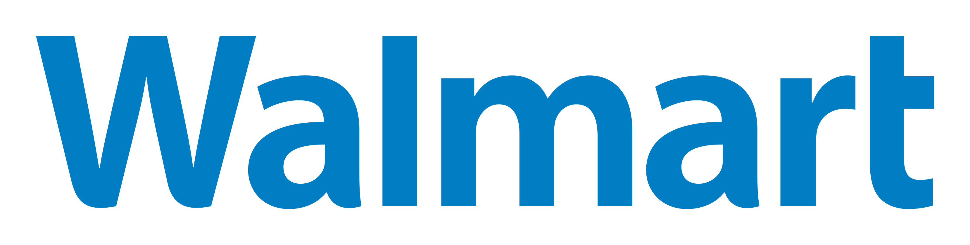Walmart logo on a transparent background