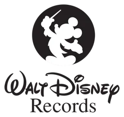 Walt Disney Records logo, monochrome icon version, on a transparent background